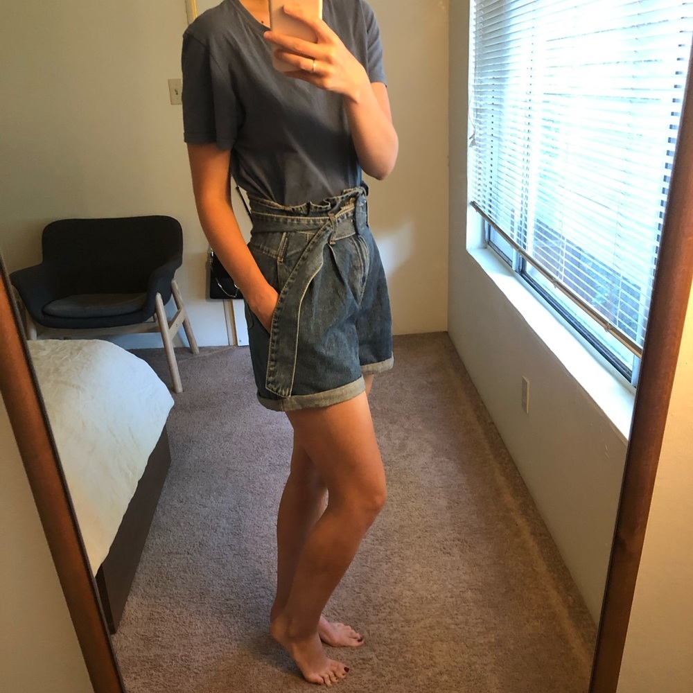 Pixie market denim shorts with the belt